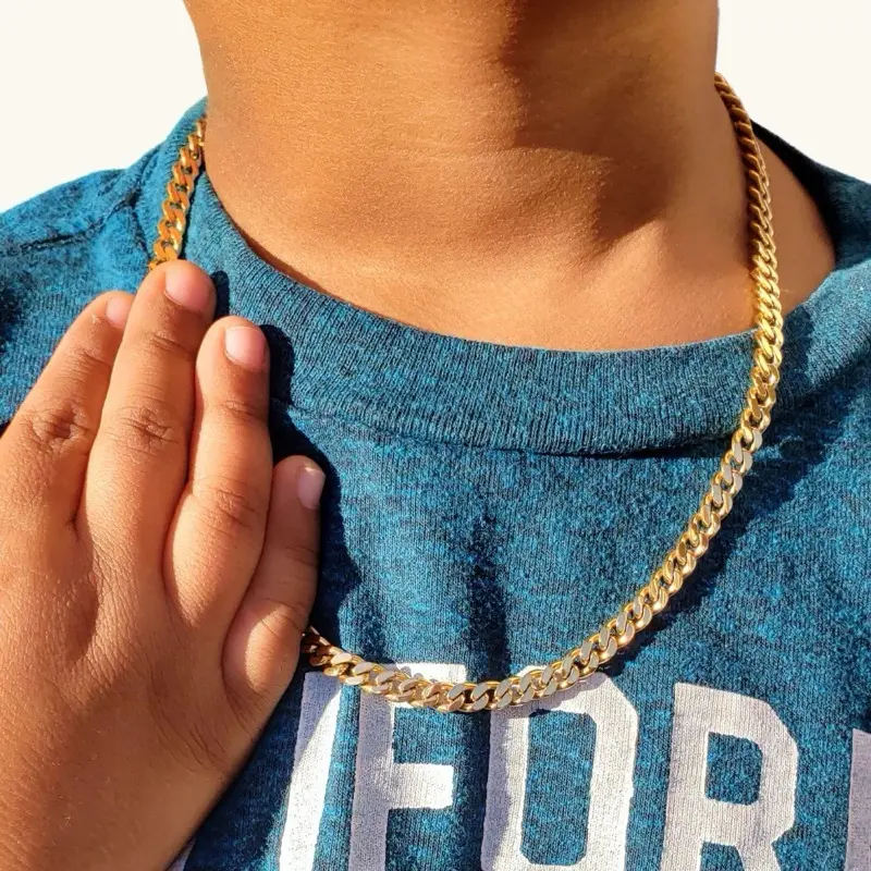 Kid’s Gold Cuban Link Necklace Kid’s Gold Cuban Link Necklace