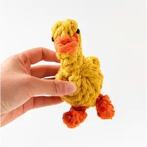 Cotton String Dog Toy Animal Shape Woven Toy Bends and Hitches Bite-Resistant Bone Molar Dog Toy