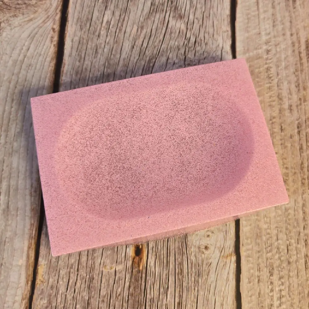 Light Pink Glitter Rectangular Soap Dish. Epoxy Resin Soap Dish. Glam Glitter Soap Holder. Pink Bathroom Decor