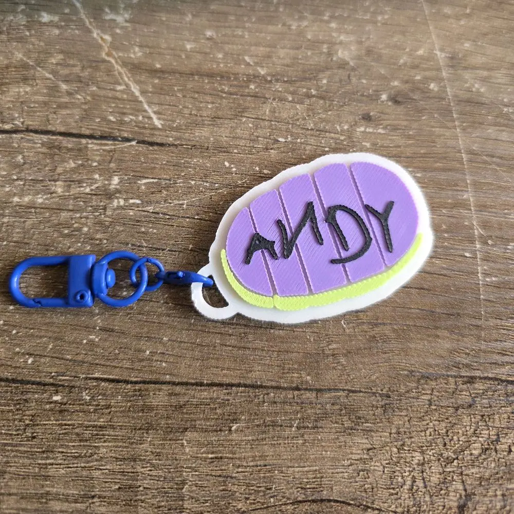Buzz Space Ranger Style Keychain | 3D Printed Backpack Charm | Colorful Bag Tag | Kids Keychain | Keychain Accessory | Gift for Kids