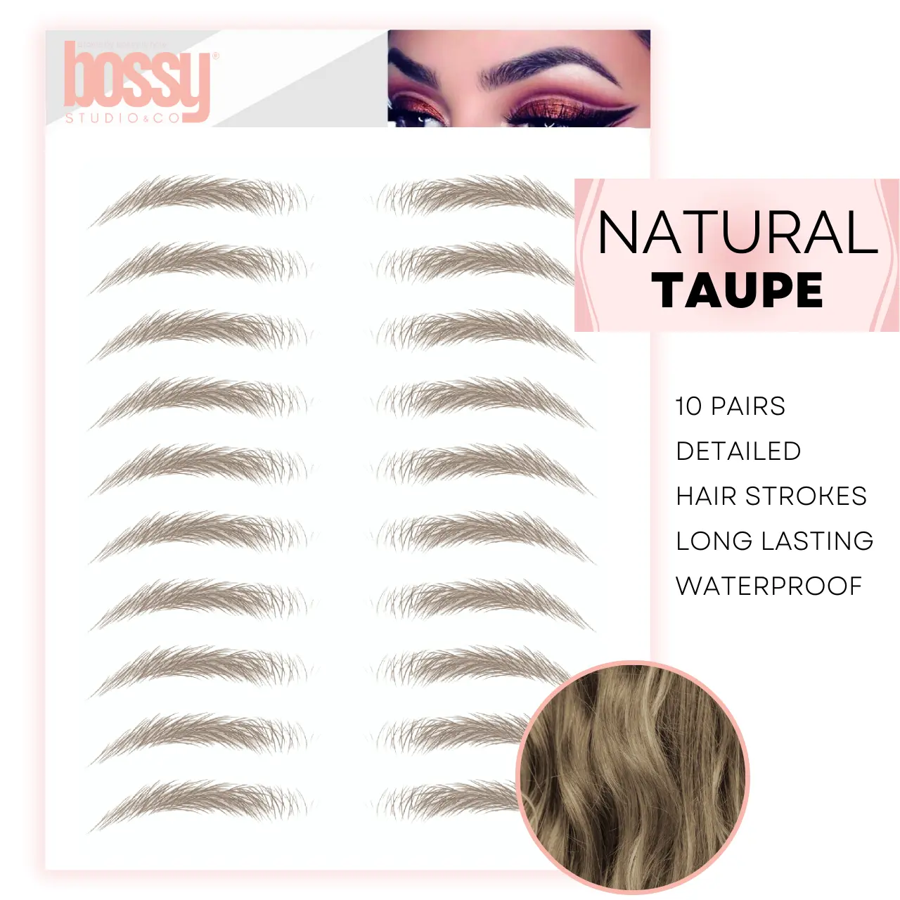 | Natural | Temporary Eyebrow Tattoos by Bossy Studio & Co | Natural | Temporary Eyebrow Tattoos by Bossy Studio & Co