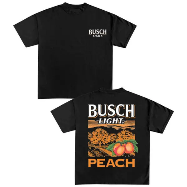 Busch Light Peach Scenic 2 Sides Hoodie/T-shirt/Sweatshirt, Unisex, Double Sided Tee, Vintage T-Shirt/Hoodie, Busch Light Shirt, For Her, For Him