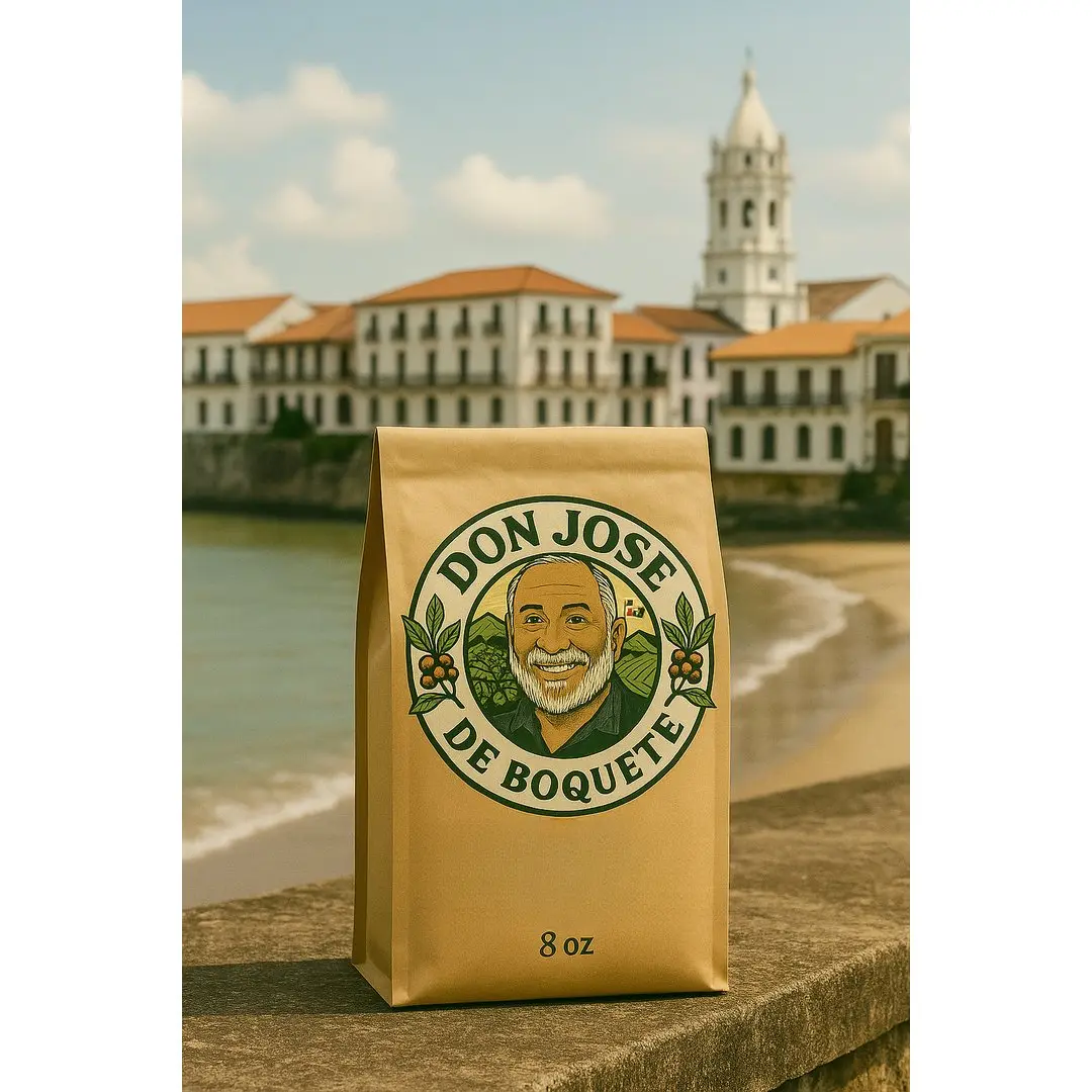 Don Jose De Boquete Caturra Coffee from Panama's Highlands 8oz Panamanian Premium Beans with Distinctive Character & Rich Terroir