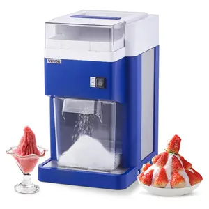 VEVOR Commercial Ice Shaver Machine, 1.91QT/1.8L Large Electric Snow Cone Machine, Fine Fluffy with 300W Motor, Stainless Steel Blades, Shaved Ice Maker for Dessert Shop Home Party Restaurant, BlueVEVOR Super Brand Day