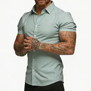 Summer clearance sale men's shirts, short-sleeved casual shirts, button-down shirts, beach and wedding shirts, men's fashion matching with jeans.