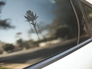 Gothic Rose Vinyl Decal For Car Windows, Laptop Sticker, Bumper Sticker, Gothic, Emo, Goth, Alt, Metal, Rock, Punk