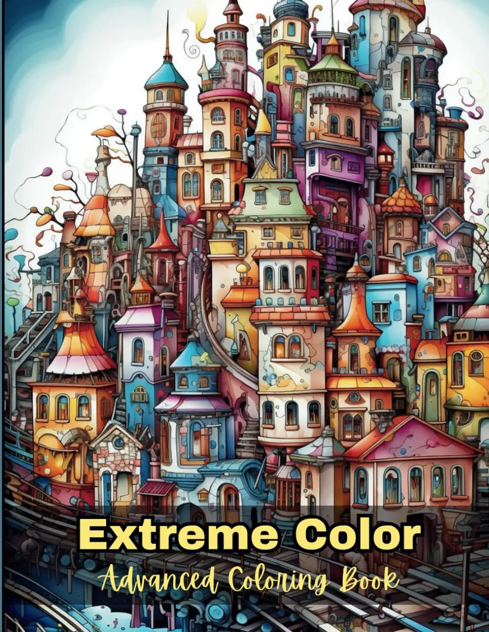 Extreme Color Advanced Coloring Book: Express your creativity, Complex,intricate coloring book for advanced colorers, For Artists, Adults, Teens,Stress-relief