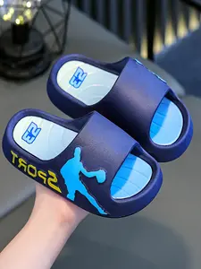 Slippers for Teens, Eva Soft Sole, Lightweight, Casual Summer Footwear, Indoor Outdoor Wear, Solid Pattern, Less Than Ankle Height