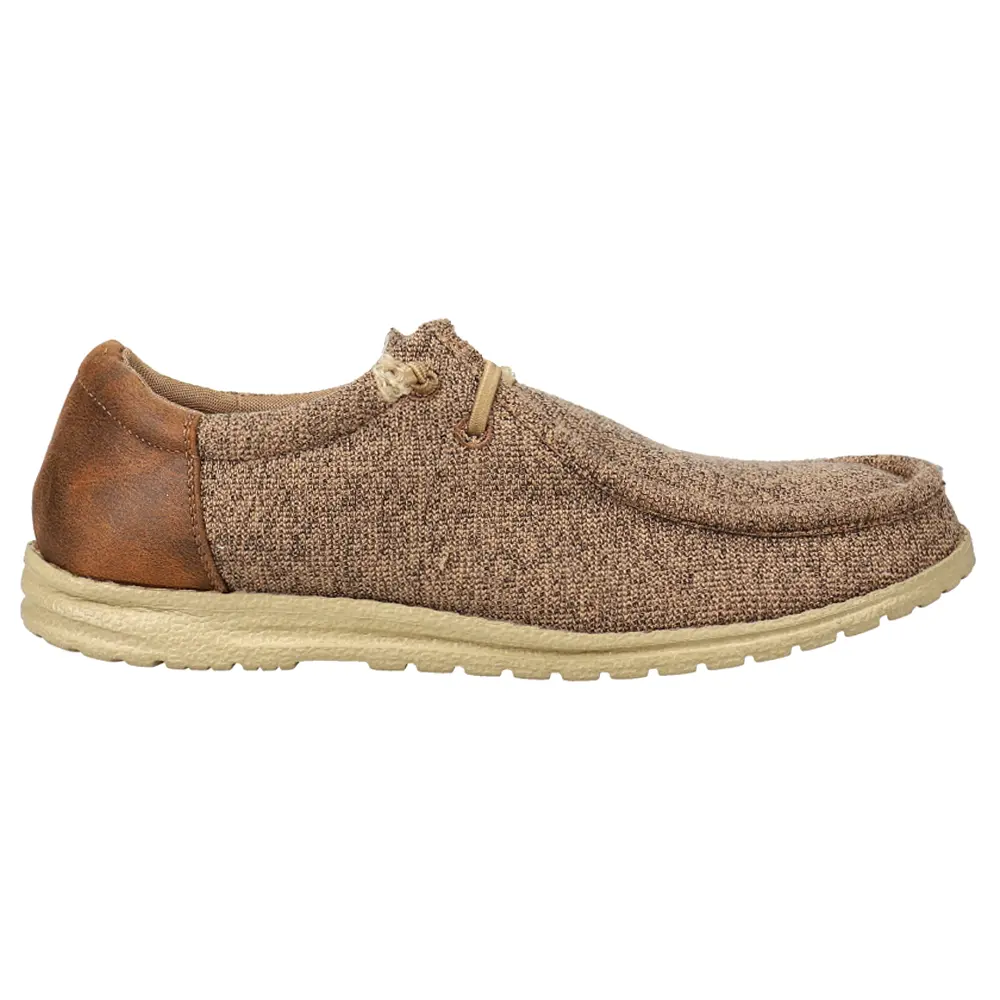 ROPER Mens Hang Loose Slip On Casual Shoes - Brown