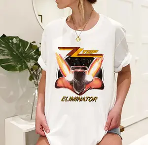 ZZ Top Eliminator Car Album Cover Vintage T-Shirt - Black Blues Rock Band Concert Tour Merch