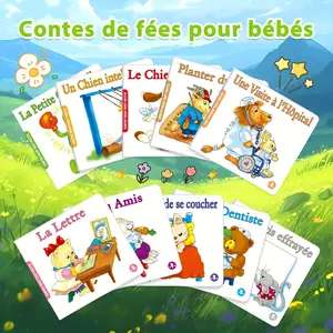 Set of 10 French Story Books, Diverse Fairy Tales, Enhance Knowledge, Develop Thinking Skills, Early Reading Development, School Supplement, Parent-Child Reading, Educational Gift