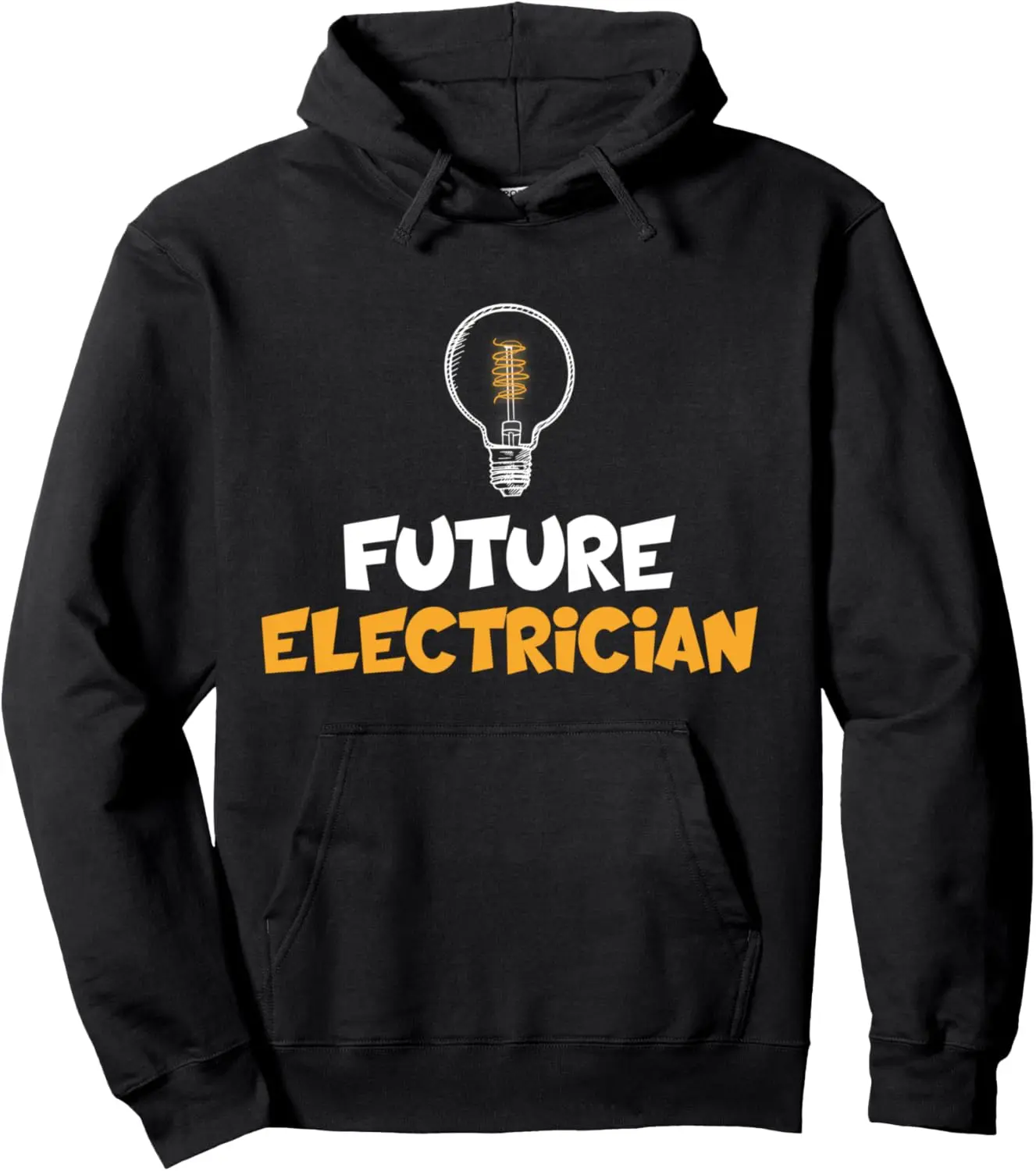 Electrician Future Child Light Bulb Future Electrician Pullover Hoodie