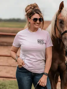 Please Nice To Be I Ride A Mare Shirt, Ranch Dress'n Tee, Riding Horse Lovers