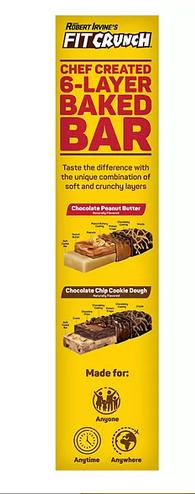 Chef Robert Irvine's FITCRUNCH High Protein Baked Bars, Variety Pack, 1.62 oz. 18 ct.
