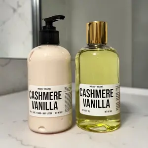 Cashmere Vanilla Dry Body Oil + Shea & Aloe Hand and Body Lotion Duo Bundle