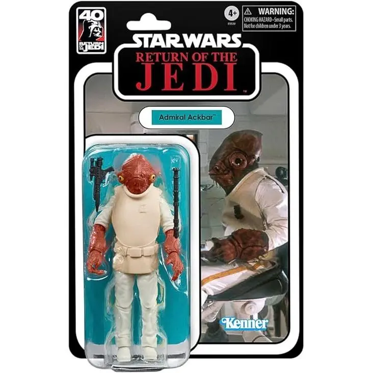 Star Wars The Black Series Admiral Ackbar, 40th Anniversary Return of The Jedi 6-Inch Collectible Action Figure, Ages 4 and Up (F5539)