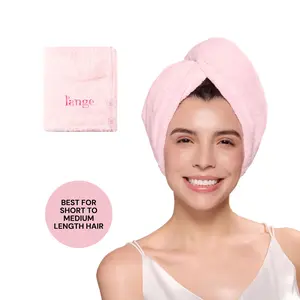 L'ANGE HAIR - Plush Hair Wrap Towel Medium Ultra-Absorbent Coral Fleece