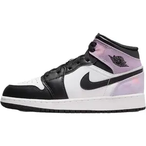 Youth Jordan 1 Mid SE "Zen Master" Bk/Bleached Coral-Wt (DM6216 001) (GS)