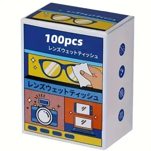 Multi-Purpose Cleaning Wet Wipes for Glasses, Jewelry & Screens, Anti-Fog Lens Care Cloth, Portable Screen Cleaner