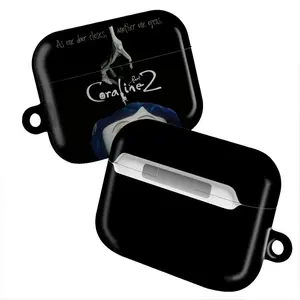 Movie C.O.R.A.L.I.N.E AirPods Case – Dark Gothic Design with Quote “As One Door Closes, Another One Opens,” Fits AirPods Pro (Gen 1/2) & AirPods (Gen 1/2/3), Perfect Gift for Horror & Fantasy Fans