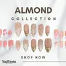 NailVesta ALMOND COLLECTION – 100% Handcrafted 3D Press-On Nails | Reusable, Long-Lasting, Salon-Quality