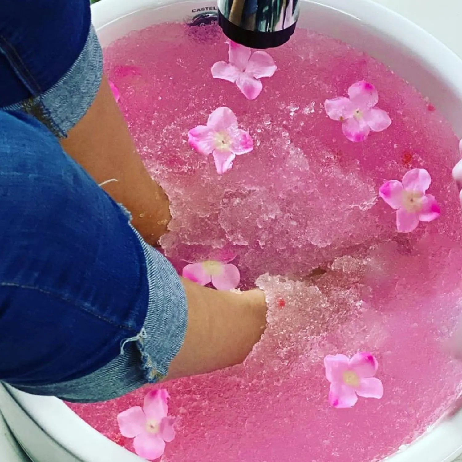 Foot Jelly Bath Spa - 3PCS Crystal Jelly Spa Pedicure Spa for Tired Dry Cracked Feet Foot Salt Soak for Dead Skin Removal Foot Care for Women & Men US Thanksgiving Gel Moisturizing