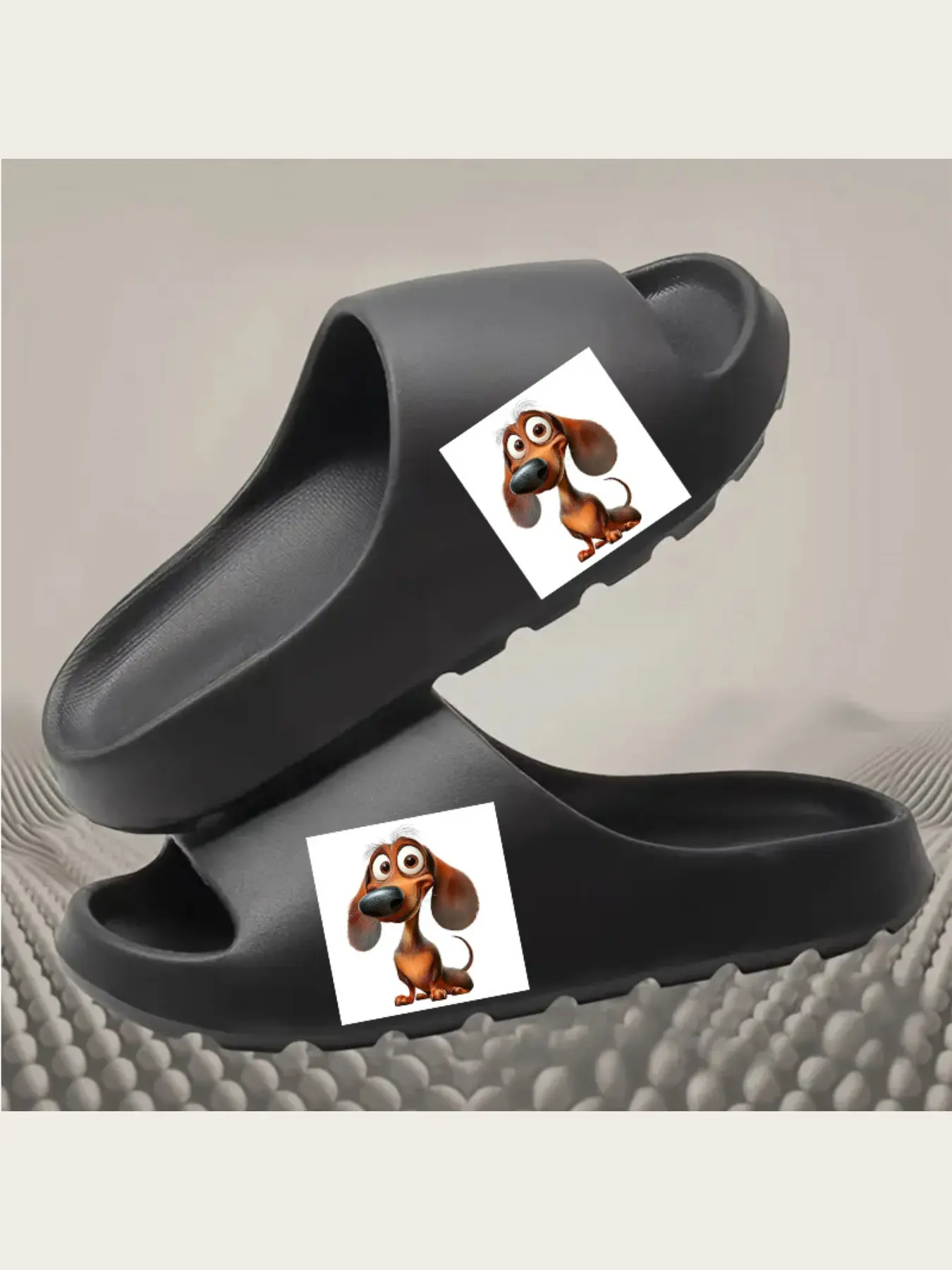 Cute Cartoon Dachshund Print Slippers Women Men Soft Comfortable Home Indoor Non-slip Plush Warm Winter House Shoes Casual Daily Footwear Lightweight Breathable Fashion Animal Design Slippers for Family