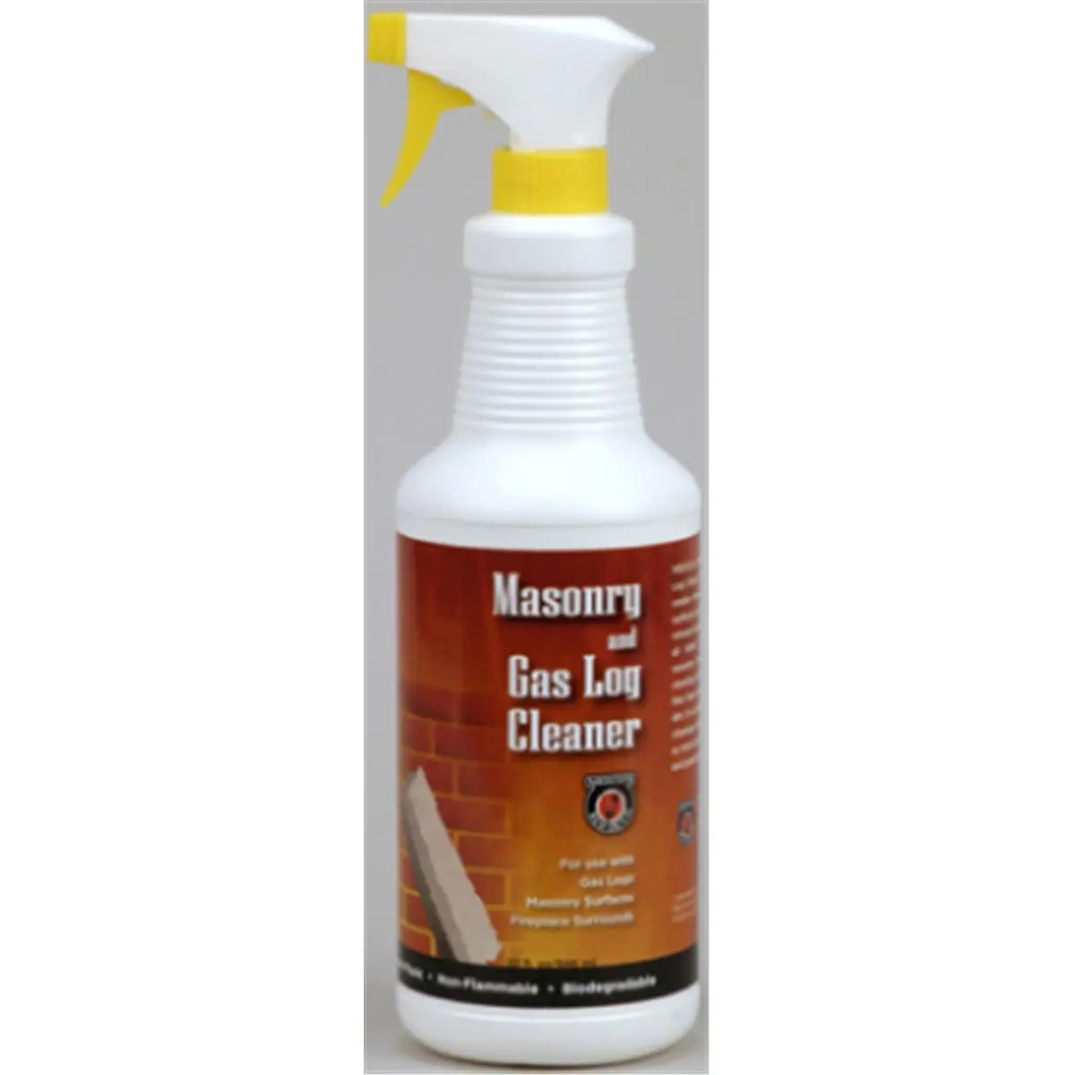 MEECO 504 32oz Liquid Cleaner for Masonry Surfaces & Gas Logs, Indoor Fireplace Stain-Removing Solution for Home Care Needs