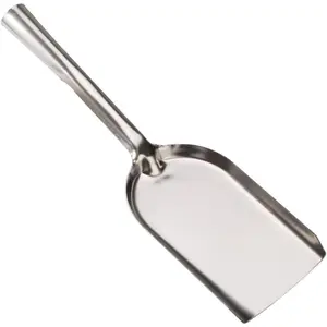 15.6" Heavy Duty BBQ Charcoal Shovel 1.2mm Thickened Stainless Steel Grill Scoop for Smokers & Pizza Oven Heat-Resistant Ash Tool for Wood Stove Fire Pit Gardening Digging & Planting