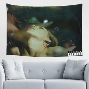 Tapestry 1Pc, Featuring A Band Album Cover, Made Of Polyester Peach Skin Velvet, Oriented Horizontally, Showcasing Skull Artwork, Suitable For Home Decoration In Living Rooms, Bedrooms, Or Dorms, Does Not Require Electricity.