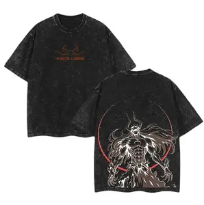 Ichigo Kurosaki Vasto Lorde Tee – Vintage Washed Bleach Oversized Anime Shirt | Double-Sided Heavy Cotton Gift for Manga Fans Menswear Soft
