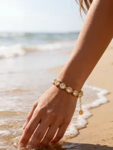 Women's Crystal Tennis Bracelet, Stackable Bracelet, Stacking Bracelet, Waterproof Beachwear Accessory, Elegant Gift Idea for Vacation & Special Occasions
