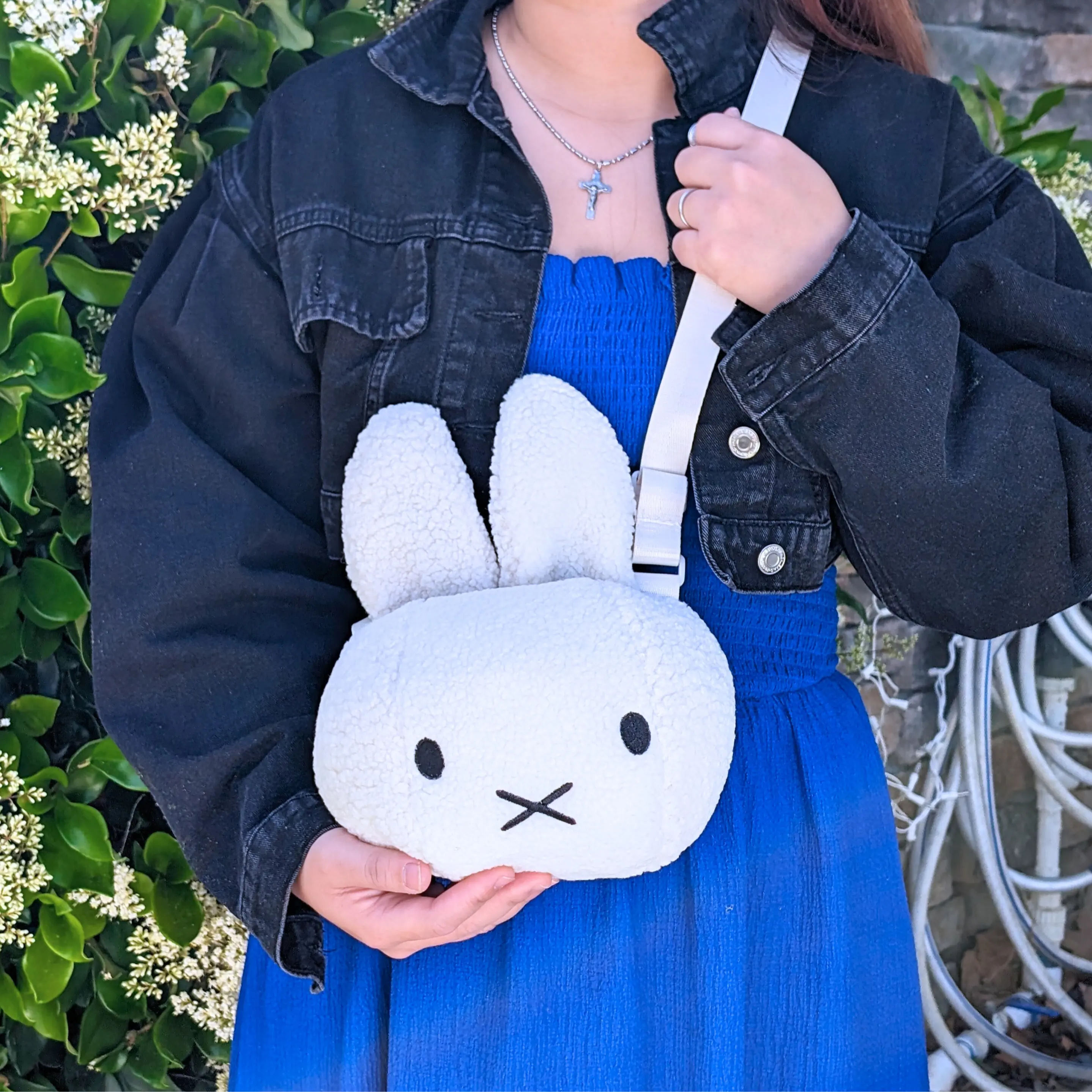 Miffyy Plush Crossbody Bag | Adorable Cartoon Character Bag | Y2K Fashion Anime Japanese Accessory