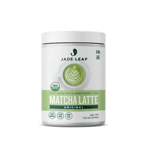 Organic Cafe Style Sweetened Matcha Latte Mix - Original Premium Barista Crafted Blend