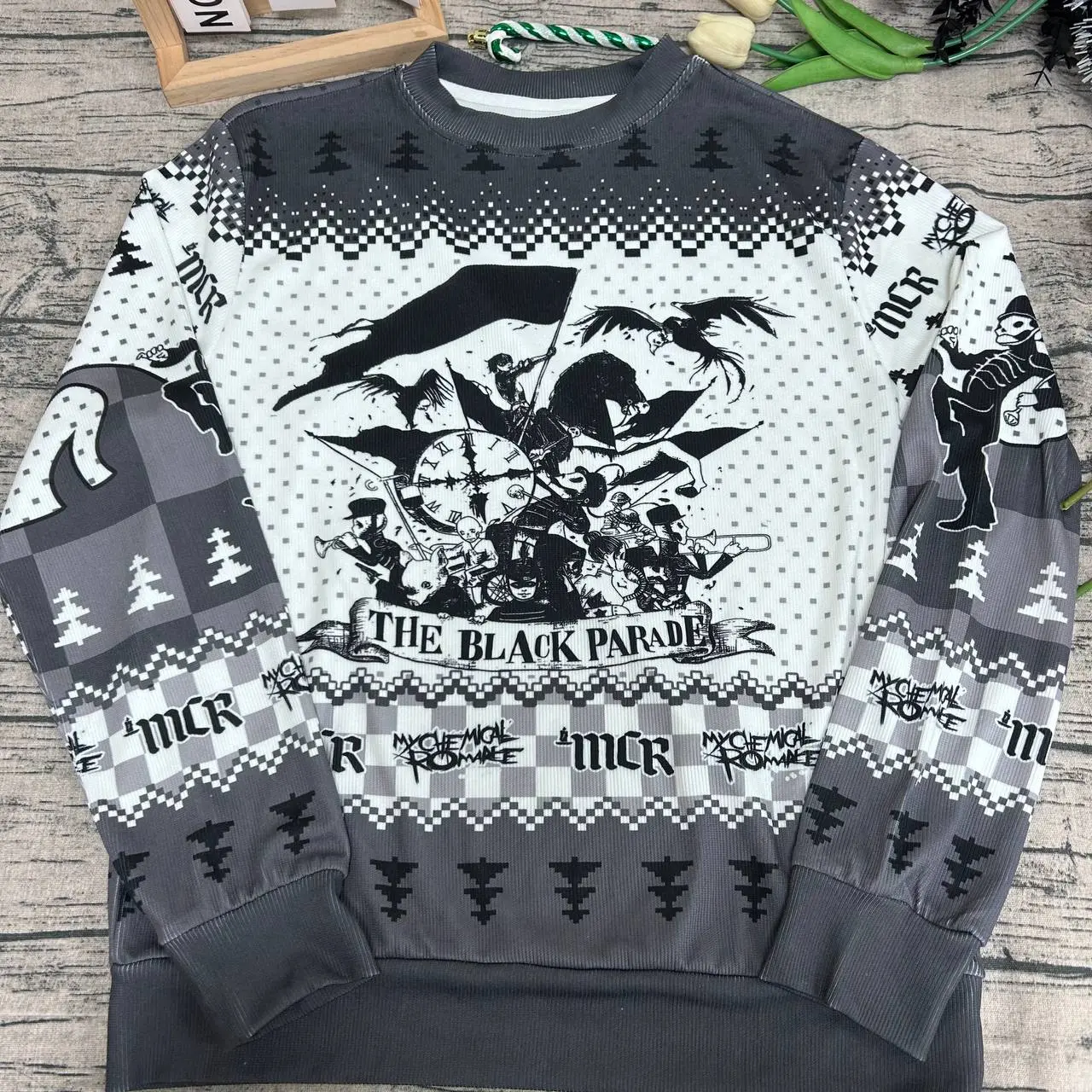 The Dark Parade Ugly Christmas Sweater Hoodie, Rock Band Xmas Gift