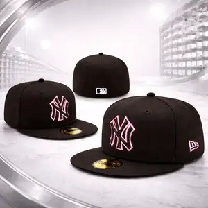 New Era NY Yankees 59FIFTY Fitted Hat MLB, Urban Streetwear Snapback Style Cap, Trendy Hip Hop Fashion, Gorras Para Hombre