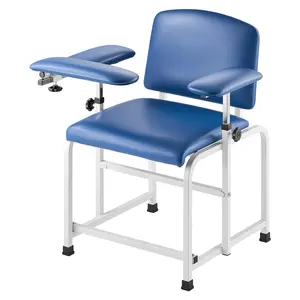 Summervibes VEVOR Phlebotomy Chair, Blood Draw Chair with Adjustable Armrests and Flip Arm, 400LBS Loading Blood Drawing Medical Chair with Soft Padded Seat, Easy-to-Clean PVC Leather for Hospitals, Labs, Clinics