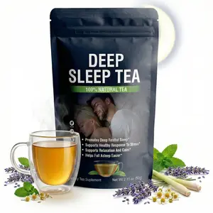 Truth Leaves Deep Sleep - Super Calm Cortisol Drink w/Magnesium Glycinate, Ashwagandha & Valerian Root - Herbal Nighttime Brew for Stress Relief & Restful Legs
