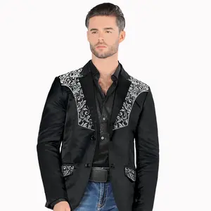 MONTERO BLAZER 2186, SACO BORDADO PARA CABALLERO, CORTE SLIM FIT, PREMIUM QUALITY, PARA OCASIONES FORMALES Y CASUALES.