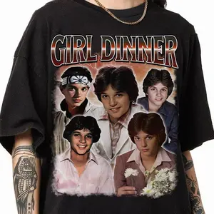 Ralph Macchio Girl Dinner Homage Shirt, Retro 90s Ralph Macchio Bootleg Shirt, Vintage Raph Makchio Shirt, Homage Raph Makchio 90s Tee Gift for Men and Women
