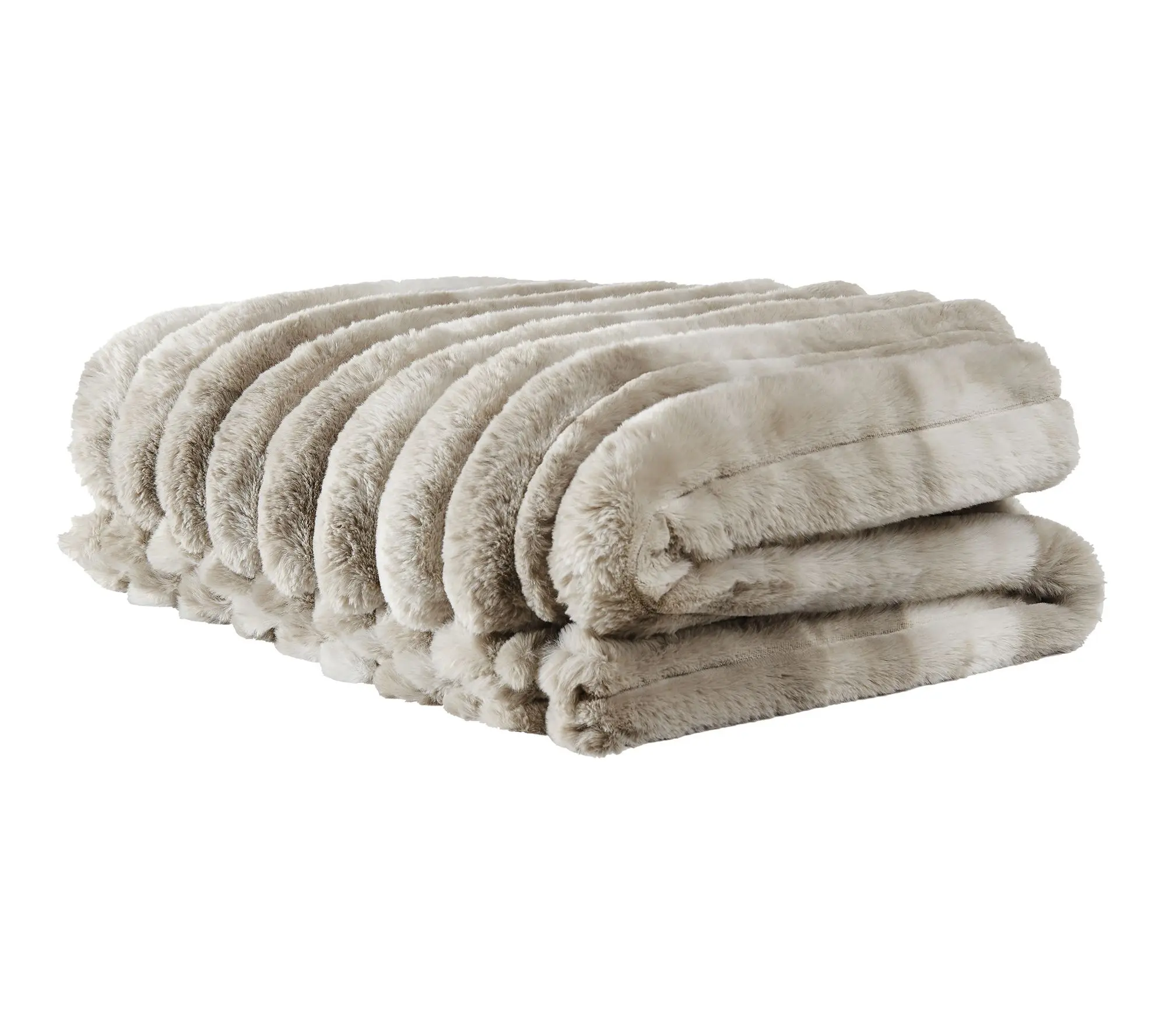 Frye Haze Channel Faux Fur 50x70 Throw