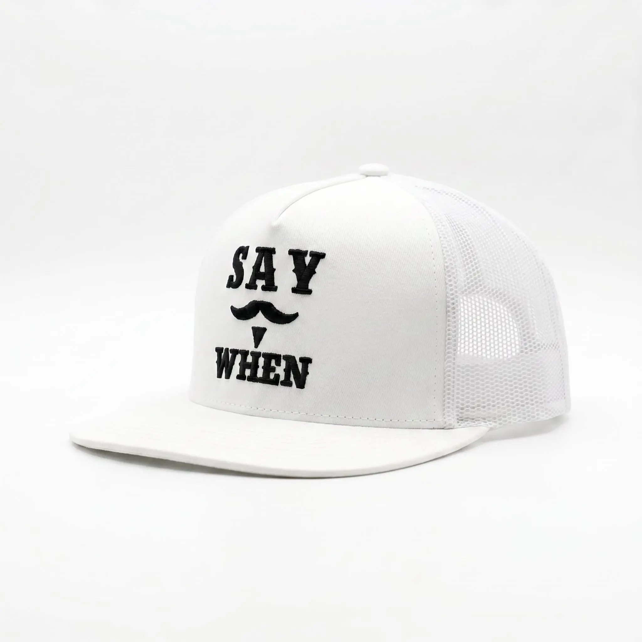 Say When Trucker Hat | Adjustable Mesh Snapback Baseball Cap for Men & Women