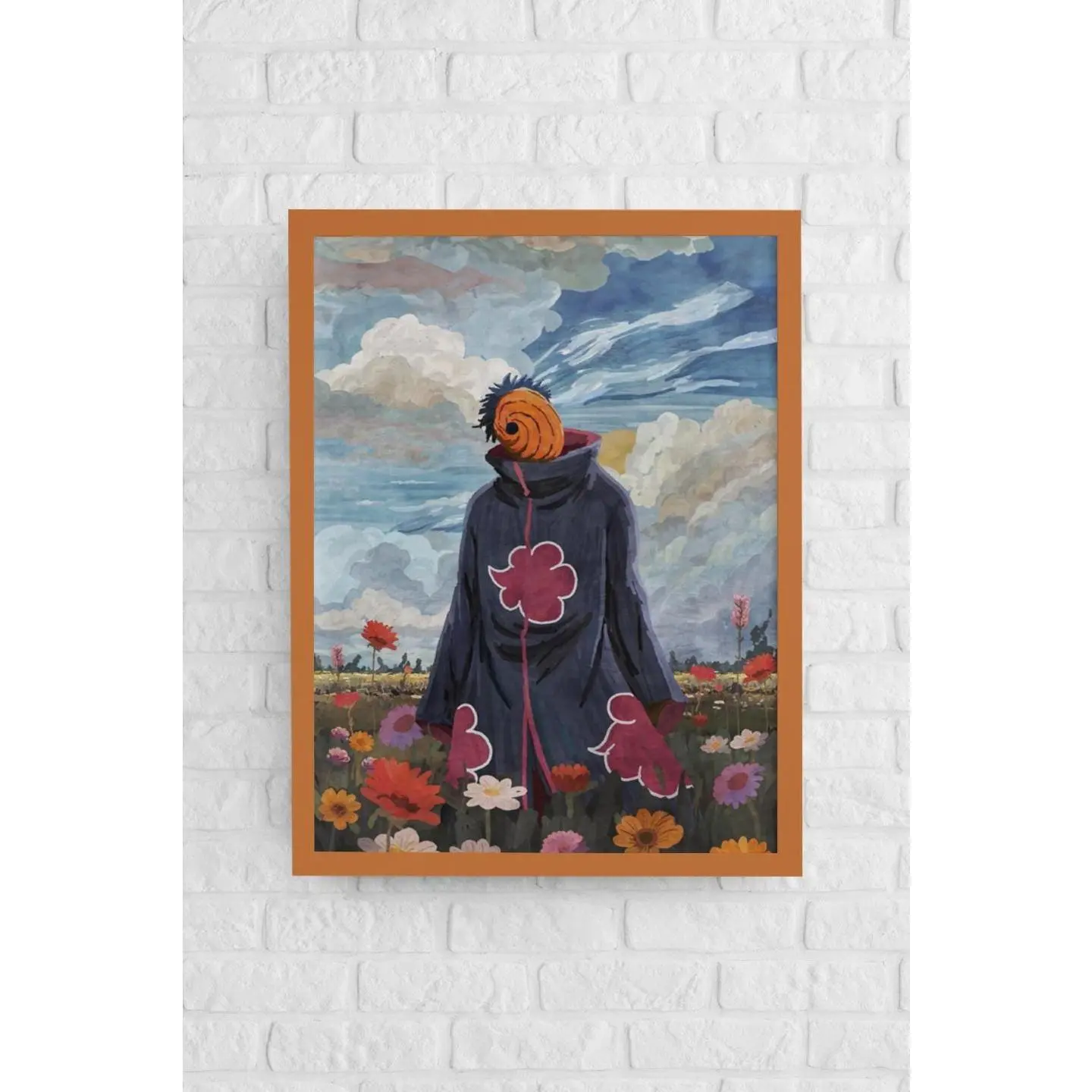 Obito Uchiha Naruto Shippuden Akatsuki Tobi Mask Anime Lover Gift Anime Wall Decor Naruto Art Naruto Anime
