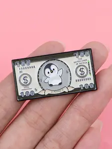 Vibrant Penguin Enamel Brooch, Cartoon Animal Zinc Alloy Badge, Fashion Accessory for Backpack Hats Sweaters, Perfect Gift for Friends