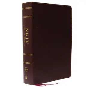 NKJV Study Bible, Bonded Leather, Burgundy, Full-Color, Comfort Print: The Complete Resource for Studying God’s Word by Thomas Nelson [Leatherbound Book]