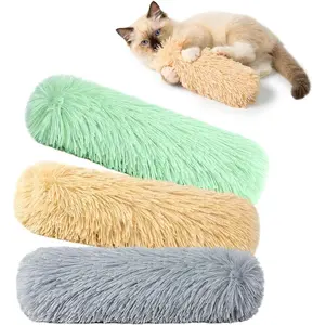 Cat Toys 3 Pack Catnip Pillows, Soft and Durable Crinkle Sound with Catnip Inside, Interactive Cat Toy Indoor Cats Kitten Kicker, Promotes Kitty Exercise, Easter Gifts Toys-Solid Color
