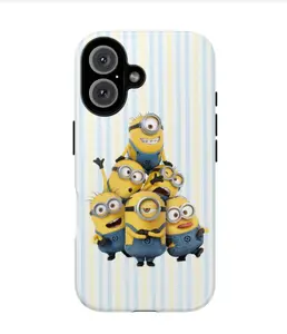 Minion Inspired Tough Phone Case – Cute Cartoon Fan Cover Compatible with iPhone 11-17 Pro Max Plus & Samsung Galaxy S23-S25