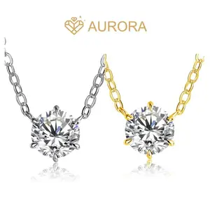 First Sight Necklace 2.0 – 2.0 Carat Moissanite Necklace, High Quality, Suitable for Everyday Wear, Auspicious Design, Synthetic Moissanite