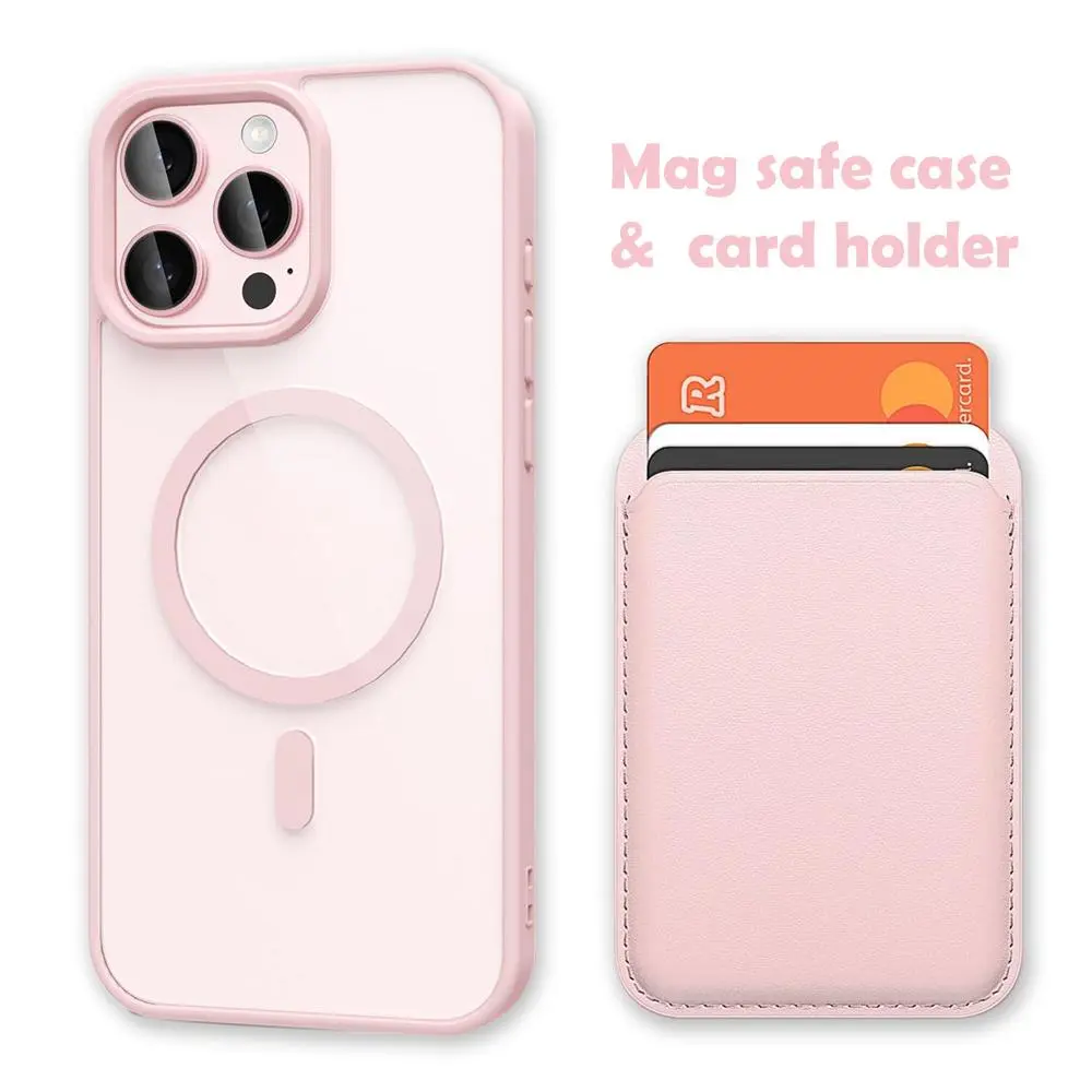 Tendy Black Magnetic for iPhone 13 & iPhone 17 Case with Detachable Magnetic Wallet, Compatible with MagSafe, Credit Card Holder, RFID Blocking Heavy Duty Shockproof Slim Phone Cover