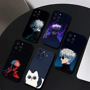 J-Jujutsu K-Kaisen G-Gojo Phone Case for iPhone 17,16,15,14,13,12,11,Pro,Max,Plus Phone Cover Black Shell Cover Case